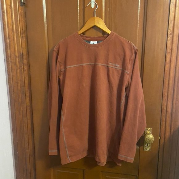 Columbia Men's Burnt Orange 100% cotton Crewneck - Picture 1 of 5